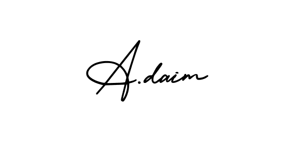 Once you've used our free online signature maker to create your best signature AmerikaSignatureDemo-Regular style, it's time to enjoy all of the benefits that A.daim name signing documents. A.daim signature style 3 images and pictures png