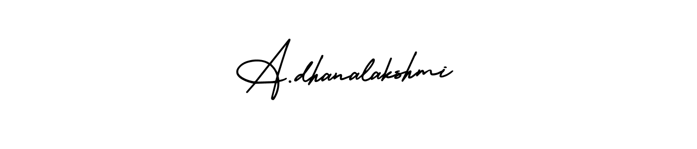 Once you've used our free online signature maker to create your best signature AmerikaSignatureDemo-Regular style, it's time to enjoy all of the benefits that A.dhanalakshmi name signing documents. A.dhanalakshmi signature style 3 images and pictures png