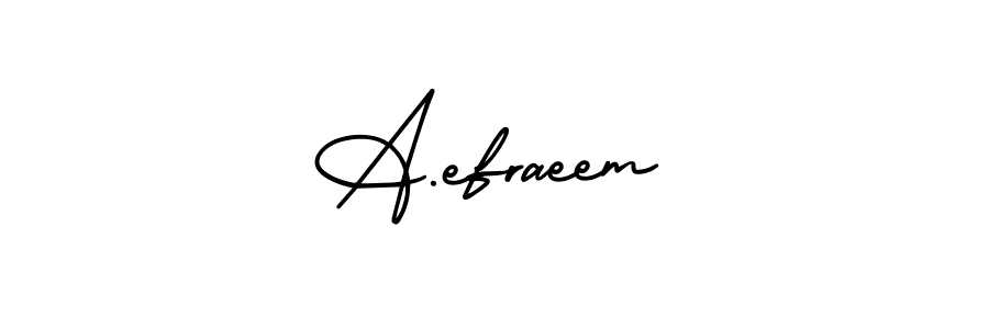 Best and Professional Signature Style for A.efraeem. AmerikaSignatureDemo-Regular Best Signature Style Collection. A.efraeem signature style 3 images and pictures png