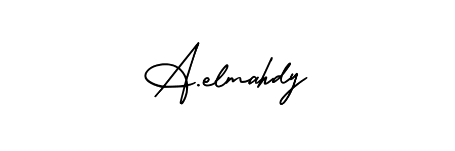 Also we have A.elmahdy name is the best signature style. Create professional handwritten signature collection using AmerikaSignatureDemo-Regular autograph style. A.elmahdy signature style 3 images and pictures png