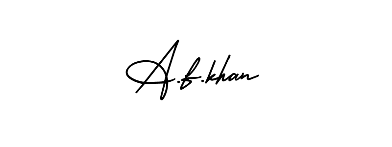 You can use this online signature creator to create a handwritten signature for the name A.f.khan. This is the best online autograph maker. A.f.khan signature style 3 images and pictures png