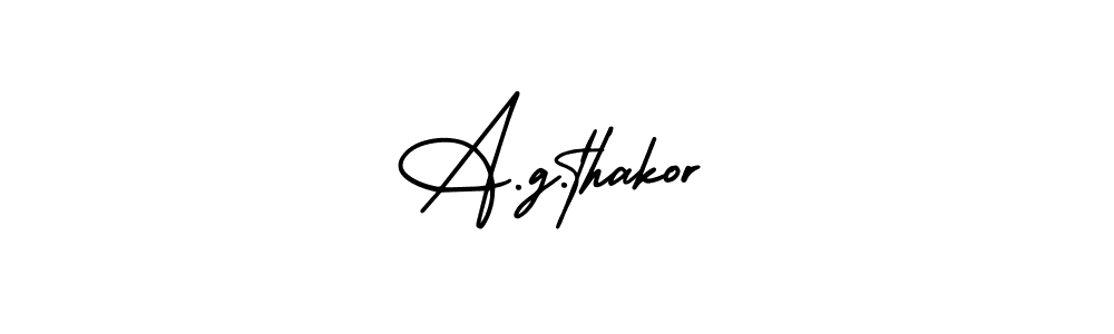 Design your own signature with our free online signature maker. With this signature software, you can create a handwritten (AmerikaSignatureDemo-Regular) signature for name A.g.thakor. A.g.thakor signature style 3 images and pictures png