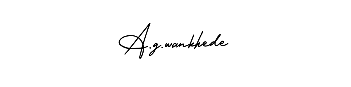 Use a signature maker to create a handwritten signature online. With this signature software, you can design (AmerikaSignatureDemo-Regular) your own signature for name A.g.wankhede. A.g.wankhede signature style 3 images and pictures png