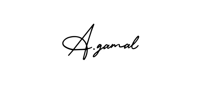 Best and Professional Signature Style for A.gamal. AmerikaSignatureDemo-Regular Best Signature Style Collection. A.gamal signature style 3 images and pictures png