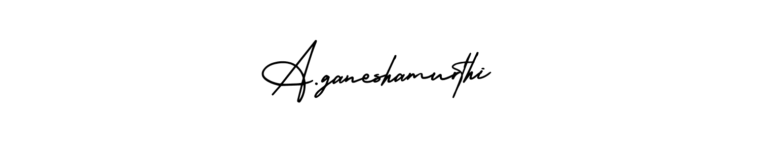 You should practise on your own different ways (AmerikaSignatureDemo-Regular) to write your name (A.ganeshamurthi) in signature. don't let someone else do it for you. A.ganeshamurthi signature style 3 images and pictures png