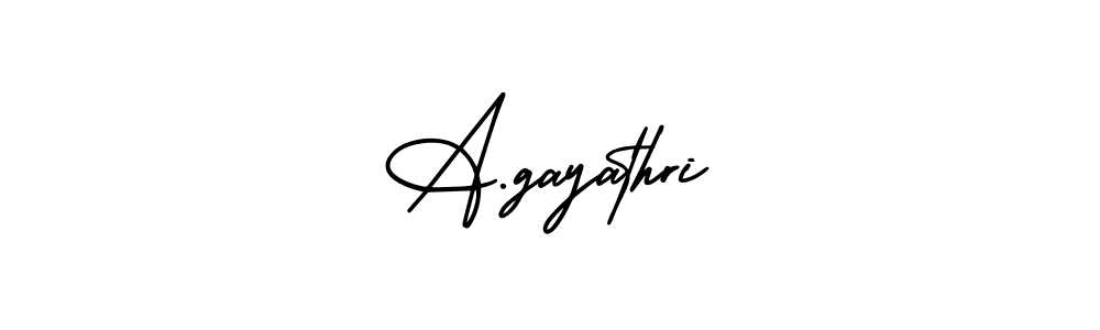 You should practise on your own different ways (AmerikaSignatureDemo-Regular) to write your name (A.gayathri) in signature. don't let someone else do it for you. A.gayathri signature style 3 images and pictures png