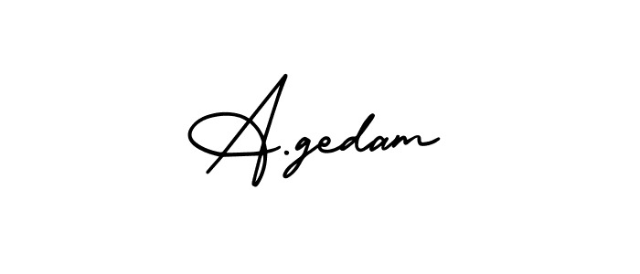 Best and Professional Signature Style for A.gedam. AmerikaSignatureDemo-Regular Best Signature Style Collection. A.gedam signature style 3 images and pictures png