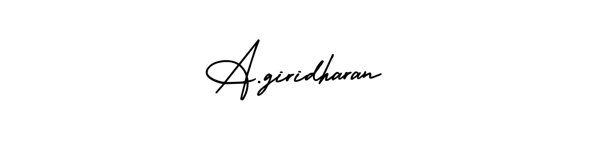 Design your own signature with our free online signature maker. With this signature software, you can create a handwritten (AmerikaSignatureDemo-Regular) signature for name A.giridharan. A.giridharan signature style 3 images and pictures png