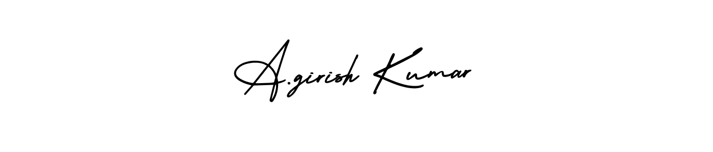 You can use this online signature creator to create a handwritten signature for the name A.girish Kumar. This is the best online autograph maker. A.girish Kumar signature style 3 images and pictures png