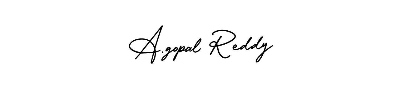 Use a signature maker to create a handwritten signature online. With this signature software, you can design (AmerikaSignatureDemo-Regular) your own signature for name A.gopal Reddy. A.gopal Reddy signature style 3 images and pictures png