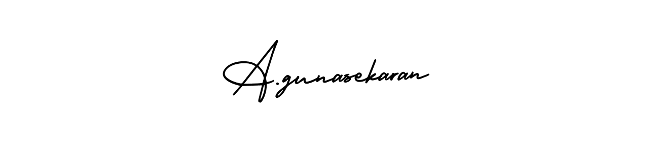 This is the best signature style for the A.gunasekaran name. Also you like these signature font (AmerikaSignatureDemo-Regular). Mix name signature. A.gunasekaran signature style 3 images and pictures png