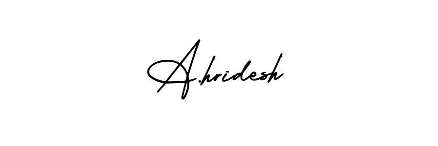 AmerikaSignatureDemo-Regular is a professional signature style that is perfect for those who want to add a touch of class to their signature. It is also a great choice for those who want to make their signature more unique. Get A.hridesh name to fancy signature for free. A.hridesh signature style 3 images and pictures png