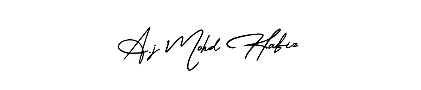 A.j Mohd Hafiz stylish signature style. Best Handwritten Sign (AmerikaSignatureDemo-Regular) for my name. Handwritten Signature Collection Ideas for my name A.j Mohd Hafiz. A.j Mohd Hafiz signature style 3 images and pictures png
