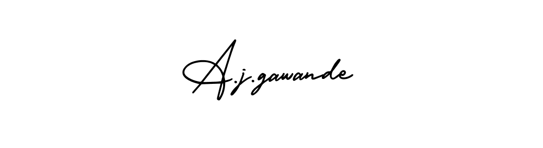 You should practise on your own different ways (AmerikaSignatureDemo-Regular) to write your name (A.j.gawande) in signature. don't let someone else do it for you. A.j.gawande signature style 3 images and pictures png