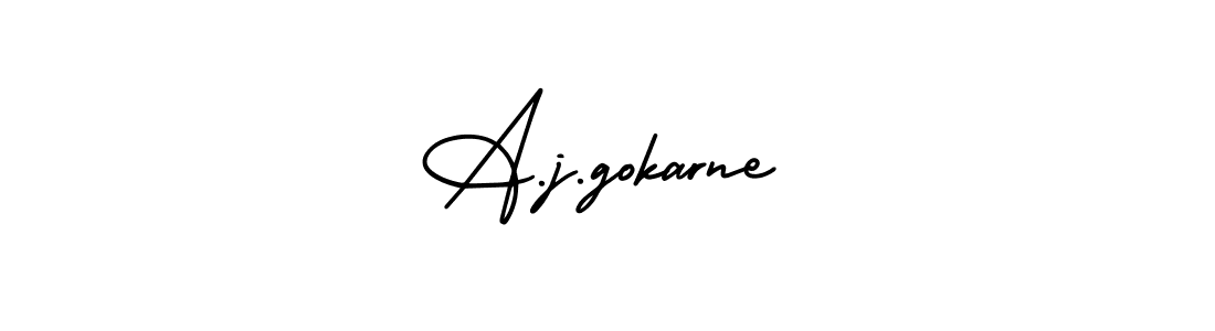 Use a signature maker to create a handwritten signature online. With this signature software, you can design (AmerikaSignatureDemo-Regular) your own signature for name A.j.gokarne. A.j.gokarne signature style 3 images and pictures png