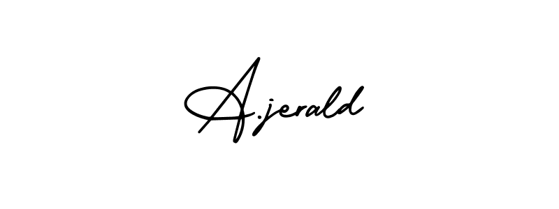 Best and Professional Signature Style for A.jerald. AmerikaSignatureDemo-Regular Best Signature Style Collection. A.jerald signature style 3 images and pictures png