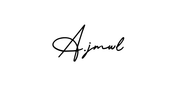 This is the best signature style for the A.jmwl name. Also you like these signature font (AmerikaSignatureDemo-Regular). Mix name signature. A.jmwl signature style 3 images and pictures png