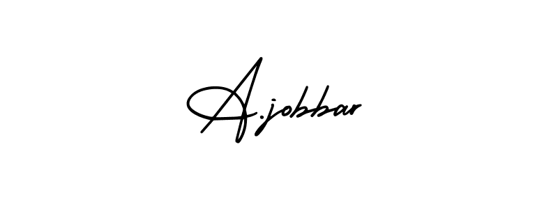 You can use this online signature creator to create a handwritten signature for the name A.jobbar. This is the best online autograph maker. A.jobbar signature style 3 images and pictures png