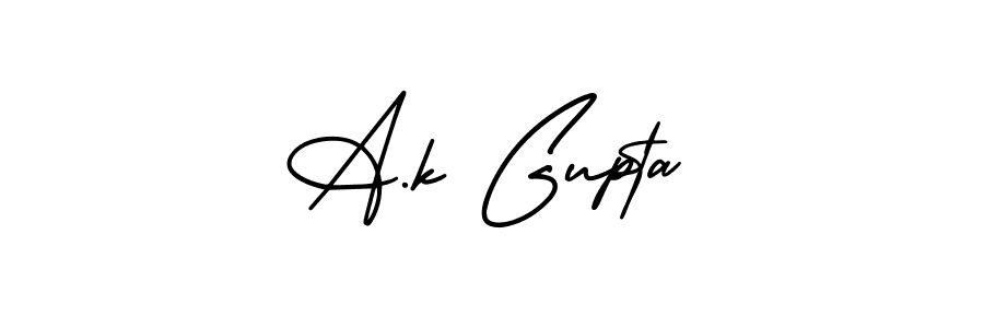 You should practise on your own different ways (AmerikaSignatureDemo-Regular) to write your name (A.k Gupta) in signature. don't let someone else do it for you. A.k Gupta signature style 3 images and pictures png