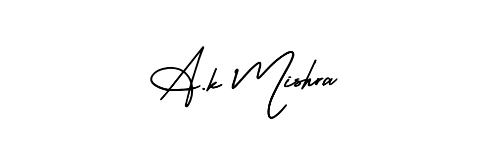 You should practise on your own different ways (AmerikaSignatureDemo-Regular) to write your name (A.k Mishra) in signature. don't let someone else do it for you. A.k Mishra signature style 3 images and pictures png