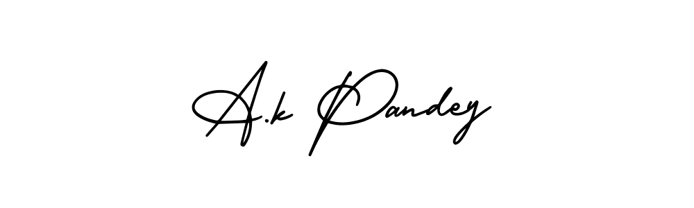 if you are searching for the best signature style for your name A.k Pandey. so please give up your signature search. here we have designed multiple signature styles  using AmerikaSignatureDemo-Regular. A.k Pandey signature style 3 images and pictures png