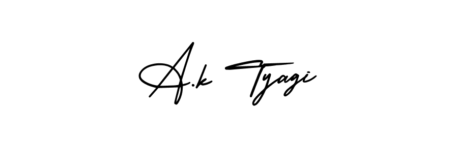 Also we have A.k Tyagi name is the best signature style. Create professional handwritten signature collection using AmerikaSignatureDemo-Regular autograph style. A.k Tyagi signature style 3 images and pictures png