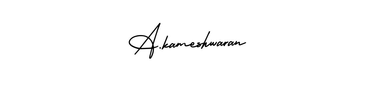 Create a beautiful signature design for name A.kameshwaran. With this signature (AmerikaSignatureDemo-Regular) fonts, you can make a handwritten signature for free. A.kameshwaran signature style 3 images and pictures png