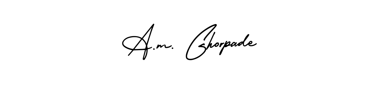 How to make A.m. Ghorpade signature? AmerikaSignatureDemo-Regular is a professional autograph style. Create handwritten signature for A.m. Ghorpade name. A.m. Ghorpade signature style 3 images and pictures png