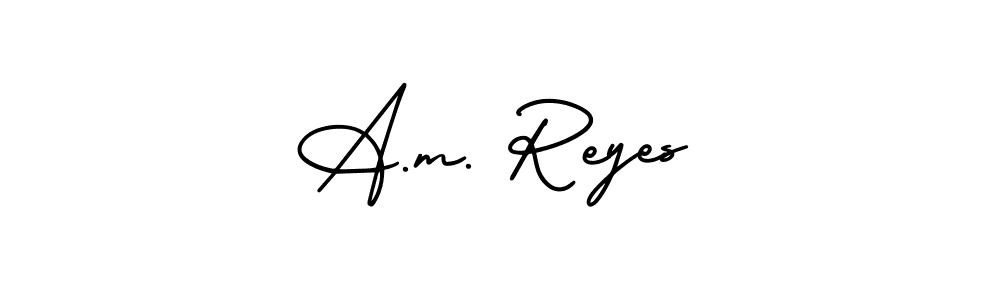 Make a beautiful signature design for name A.m. Reyes. Use this online signature maker to create a handwritten signature for free. A.m. Reyes signature style 3 images and pictures png