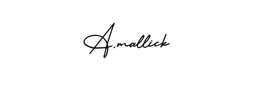 Best and Professional Signature Style for A.mallick. AmerikaSignatureDemo-Regular Best Signature Style Collection. A.mallick signature style 3 images and pictures png