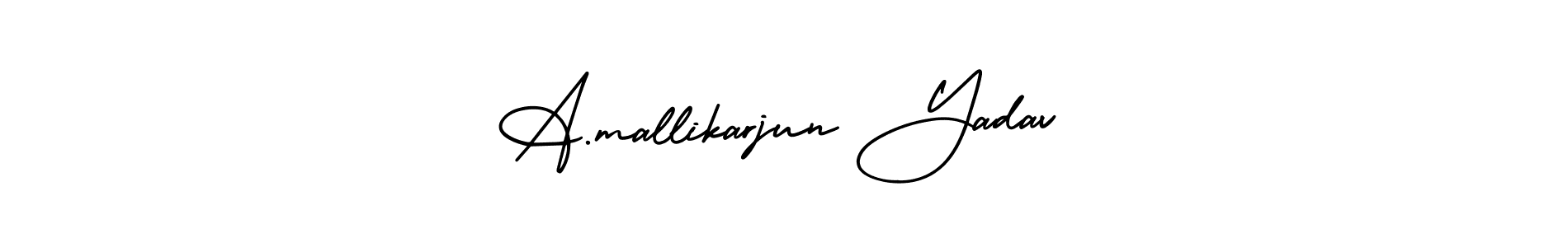 It looks lik you need a new signature style for name A.mallikarjun Yadav. Design unique handwritten (AmerikaSignatureDemo-Regular) signature with our free signature maker in just a few clicks. A.mallikarjun Yadav signature style 3 images and pictures png