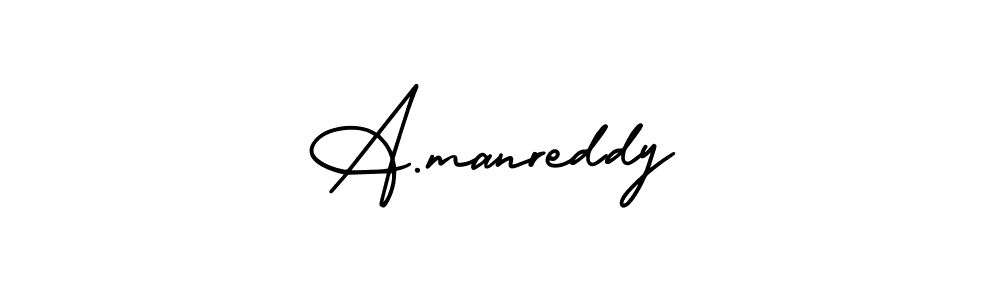 It looks lik you need a new signature style for name A.manreddy. Design unique handwritten (AmerikaSignatureDemo-Regular) signature with our free signature maker in just a few clicks. A.manreddy signature style 3 images and pictures png