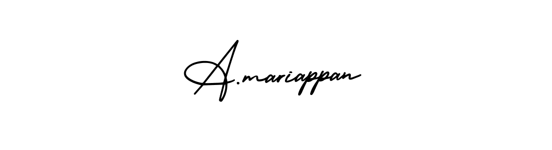 How to make A.mariappan signature? AmerikaSignatureDemo-Regular is a professional autograph style. Create handwritten signature for A.mariappan name. A.mariappan signature style 3 images and pictures png