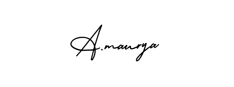 Create a beautiful signature design for name A.maurya. With this signature (AmerikaSignatureDemo-Regular) fonts, you can make a handwritten signature for free. A.maurya signature style 3 images and pictures png