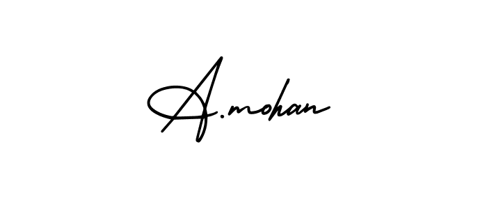 Design your own signature with our free online signature maker. With this signature software, you can create a handwritten (AmerikaSignatureDemo-Regular) signature for name A.mohan. A.mohan signature style 3 images and pictures png