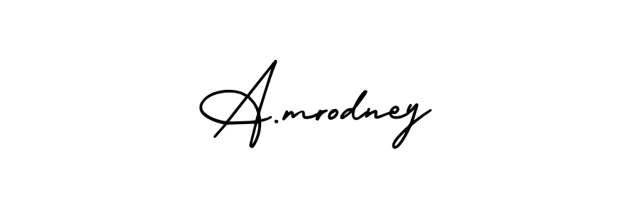 Similarly AmerikaSignatureDemo-Regular is the best handwritten signature design. Signature creator online .You can use it as an online autograph creator for name A.mrodney. A.mrodney signature style 3 images and pictures png