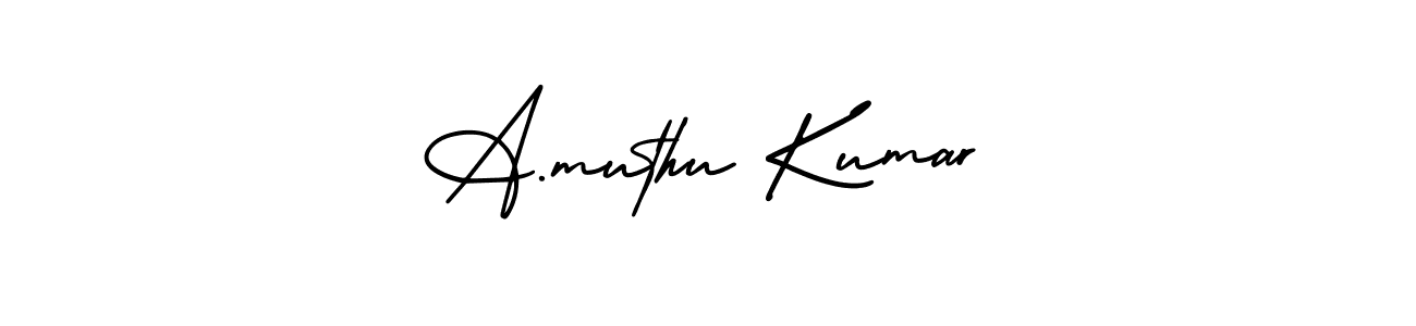 You can use this online signature creator to create a handwritten signature for the name A.muthu Kumar. This is the best online autograph maker. A.muthu Kumar signature style 3 images and pictures png