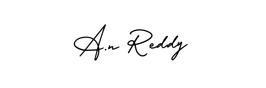 Design your own signature with our free online signature maker. With this signature software, you can create a handwritten (AmerikaSignatureDemo-Regular) signature for name A.n Reddy. A.n Reddy signature style 3 images and pictures png