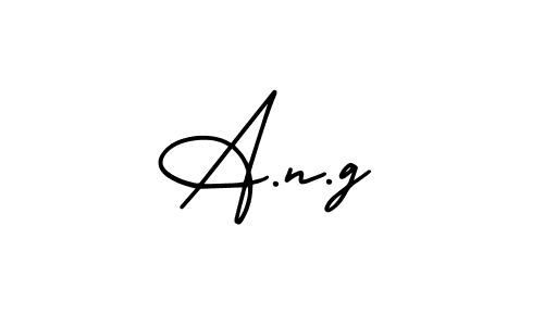 How to make A.n.g name signature. Use AmerikaSignatureDemo-Regular style for creating short signs online. This is the latest handwritten sign. A.n.g signature style 3 images and pictures png