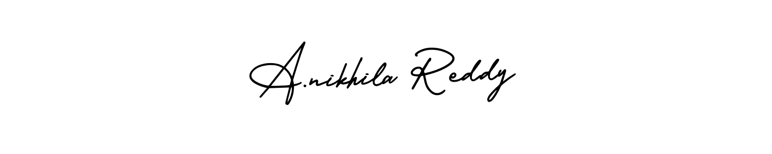 Check out images of Autograph of A.nikhila Reddy name. Actor A.nikhila Reddy Signature Style. AmerikaSignatureDemo-Regular is a professional sign style online. A.nikhila Reddy signature style 3 images and pictures png