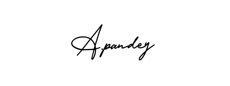 How to Draw A.pandey signature style? AmerikaSignatureDemo-Regular is a latest design signature styles for name A.pandey. A.pandey signature style 3 images and pictures png