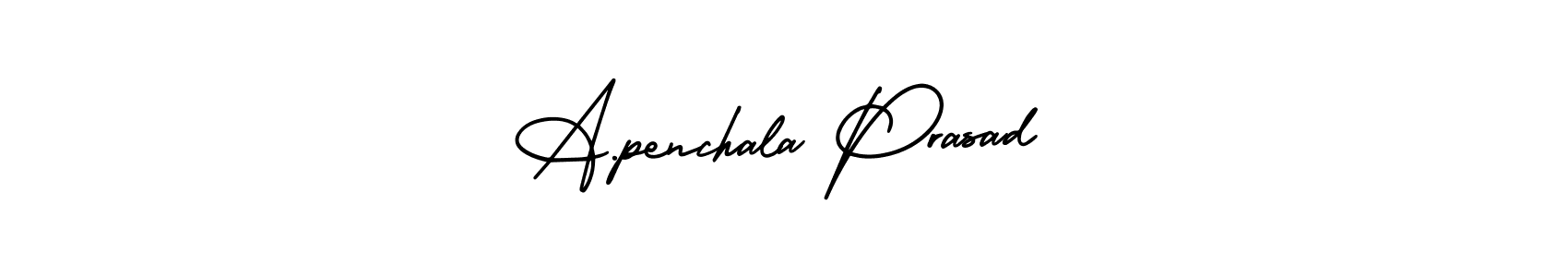 Make a beautiful signature design for name A.penchala Prasad. With this signature (AmerikaSignatureDemo-Regular) style, you can create a handwritten signature for free. A.penchala Prasad signature style 3 images and pictures png