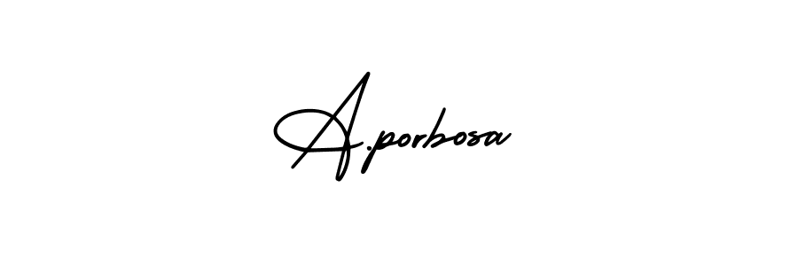 It looks lik you need a new signature style for name A.porbosa. Design unique handwritten (AmerikaSignatureDemo-Regular) signature with our free signature maker in just a few clicks. A.porbosa signature style 3 images and pictures png