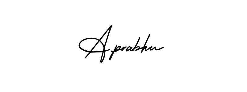 Make a beautiful signature design for name A.prabhu. Use this online signature maker to create a handwritten signature for free. A.prabhu signature style 3 images and pictures png