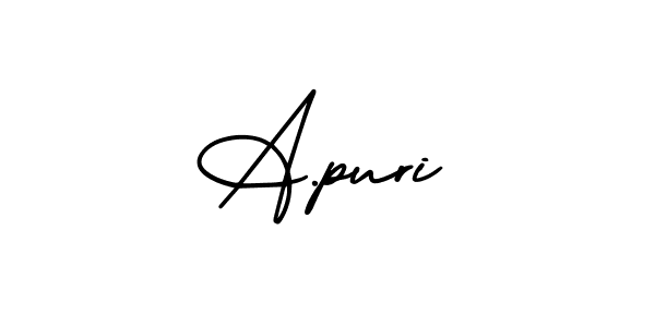 You can use this online signature creator to create a handwritten signature for the name A.puri. This is the best online autograph maker. A.puri signature style 3 images and pictures png