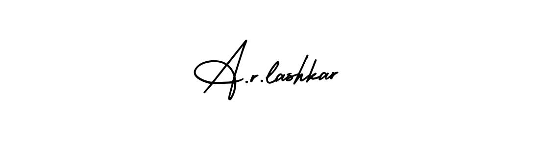 Use a signature maker to create a handwritten signature online. With this signature software, you can design (AmerikaSignatureDemo-Regular) your own signature for name A.r.lashkar. A.r.lashkar signature style 3 images and pictures png