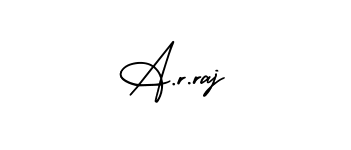 How to Draw A.r.raj signature style? AmerikaSignatureDemo-Regular is a latest design signature styles for name A.r.raj. A.r.raj signature style 3 images and pictures png