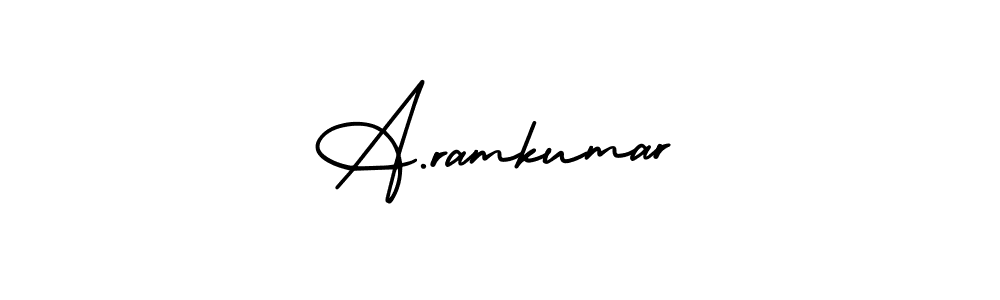 This is the best signature style for the A.ramkumar name. Also you like these signature font (AmerikaSignatureDemo-Regular). Mix name signature. A.ramkumar signature style 3 images and pictures png