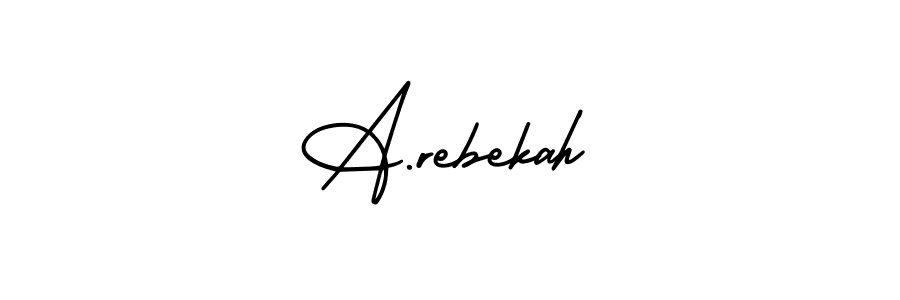 You can use this online signature creator to create a handwritten signature for the name A.rebekah. This is the best online autograph maker. A.rebekah signature style 3 images and pictures png