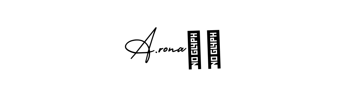 Use a signature maker to create a handwritten signature online. With this signature software, you can design (AmerikaSignatureDemo-Regular) your own signature for name A.rona❤️. A.rona❤️ signature style 3 images and pictures png